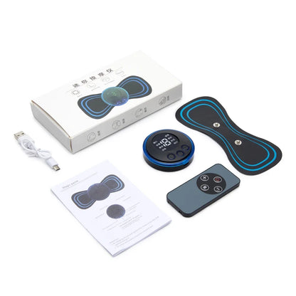 Neck Massager Mini Electric Neck Massage EMS Cervical Back Vertebra Massage Patch 8 Modes Relieve Relax Muscle Fatigue Tools