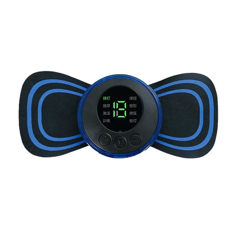 Electric Neck Massager Mini Cervical Back Patch Muscle Relieve Fatigue Stimulator Massageador Mat Pad Home Use Massage Tool